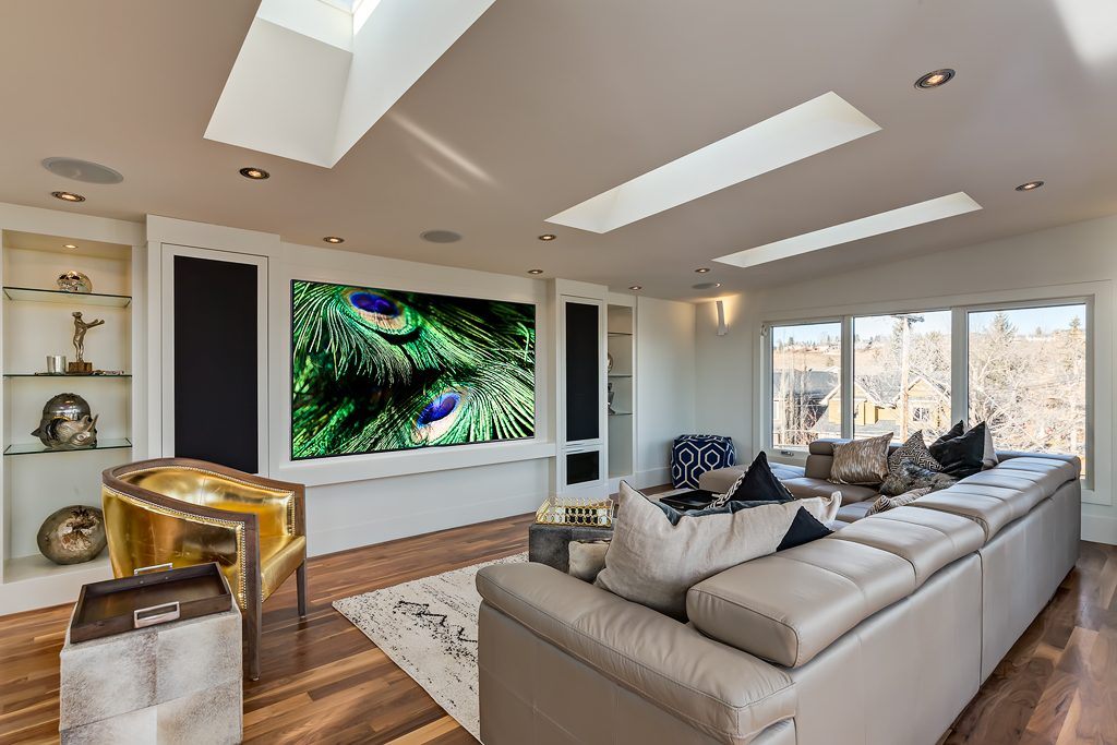 Bonus room with skylights